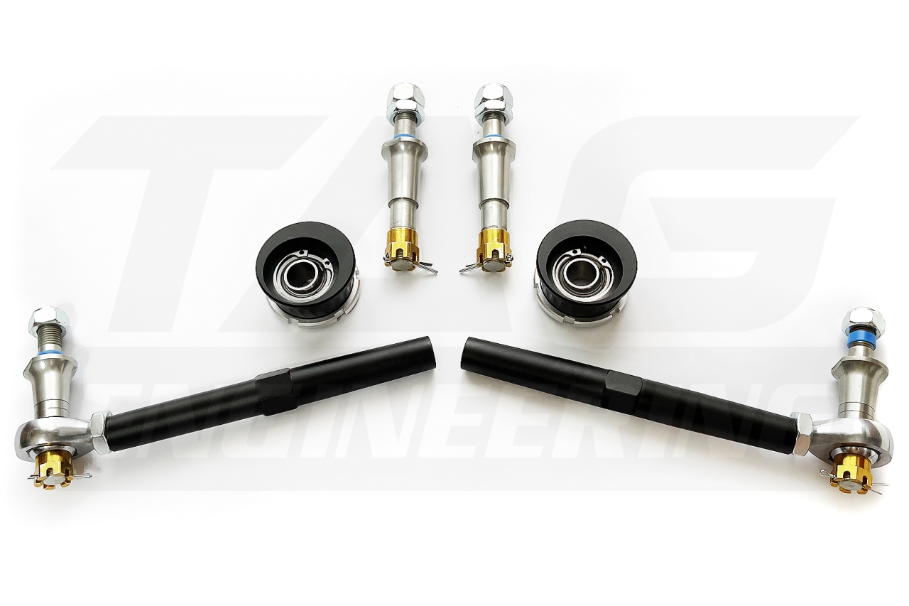 Gen2 Bump Steer Tie Rod Bar & Roll-Center Correction Kit For BMW E30, E36, E46, Z3, Z4(E85, E86), Z4M 魚眼前軸幾何校正套件 (48.5mm外球頭) | TE Motorsport by TAG Engineering Group.