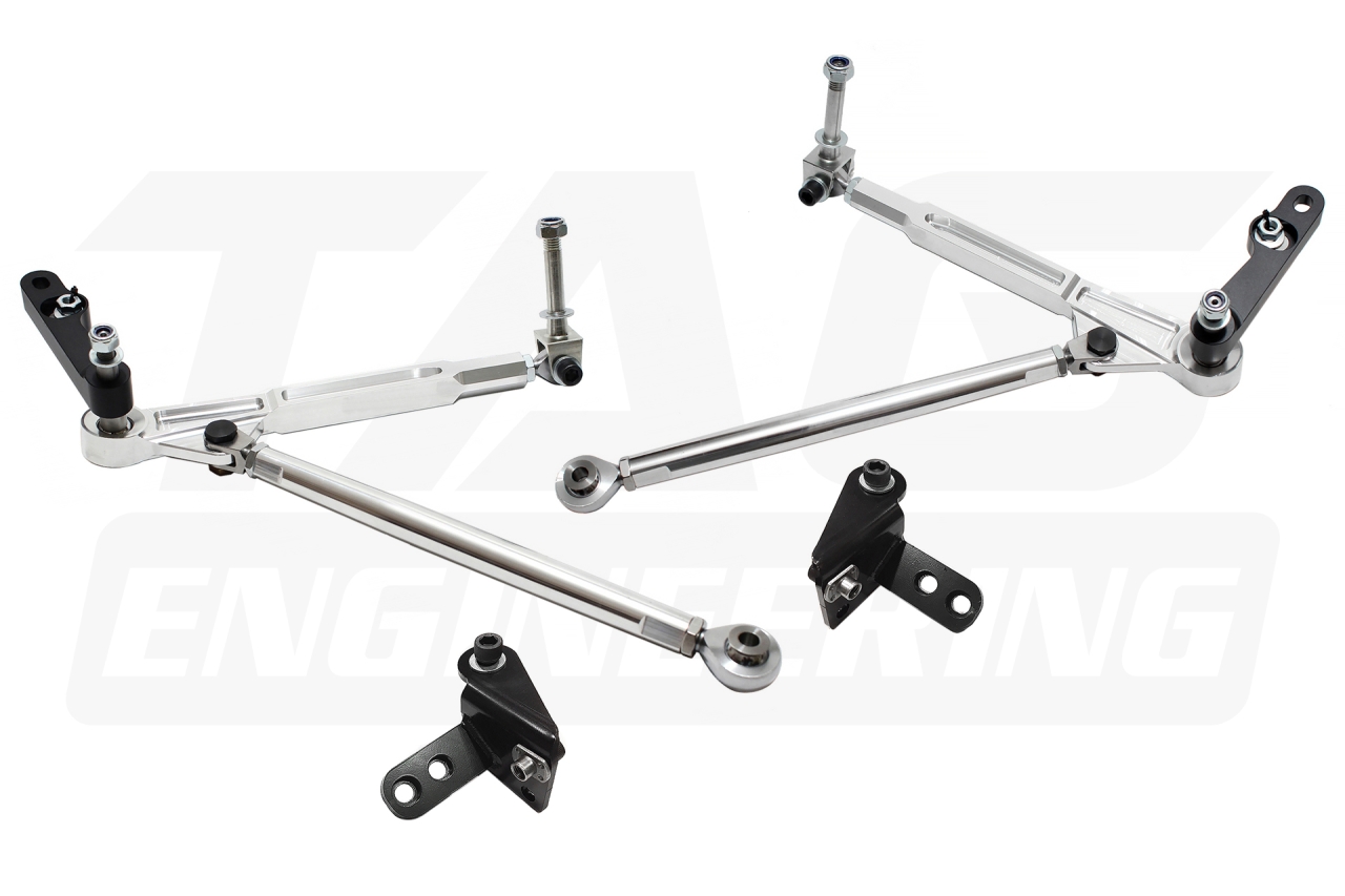 DTM Gr.A Front Control Arm Set w/Roll Center Kit For BMW E46 M3, Z4M 全可調前三角架組 (含傾滾中心校正套件) | TE Motorsport by TAG Engineering Group.