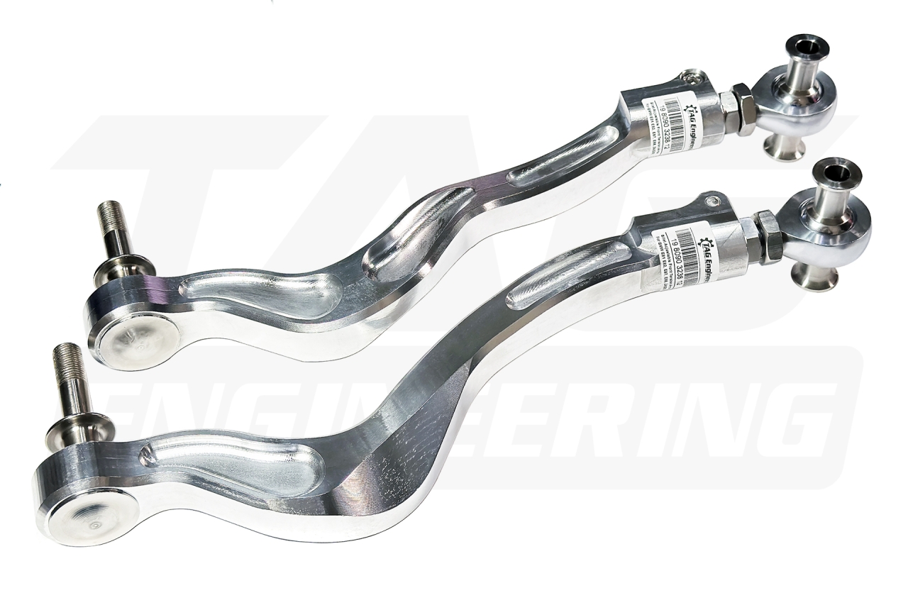 JNK Billet Adjustable Front Tension Arms / Caster Rods For BMW E90, E91, E92, E93 可調魚眼前張力臂組 (前上三角架) | TE Motorsport by TAG Engineering Group.