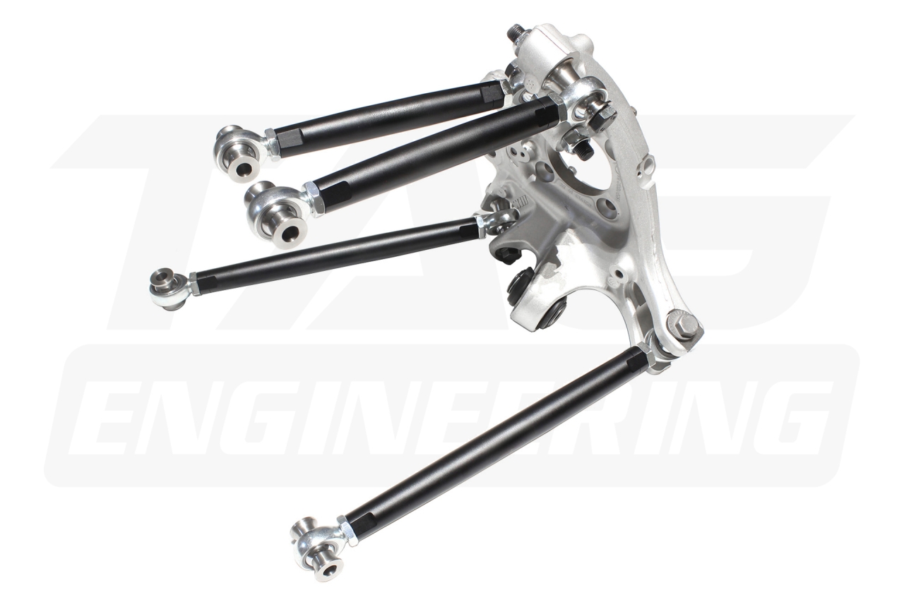 8Pcs Rear Suspension Componeents For BMW F80 M3, F82 F83 M4, F87 M2 可調魚眼後控制臂組 | TE Motorsport by TAG Engineering Group.