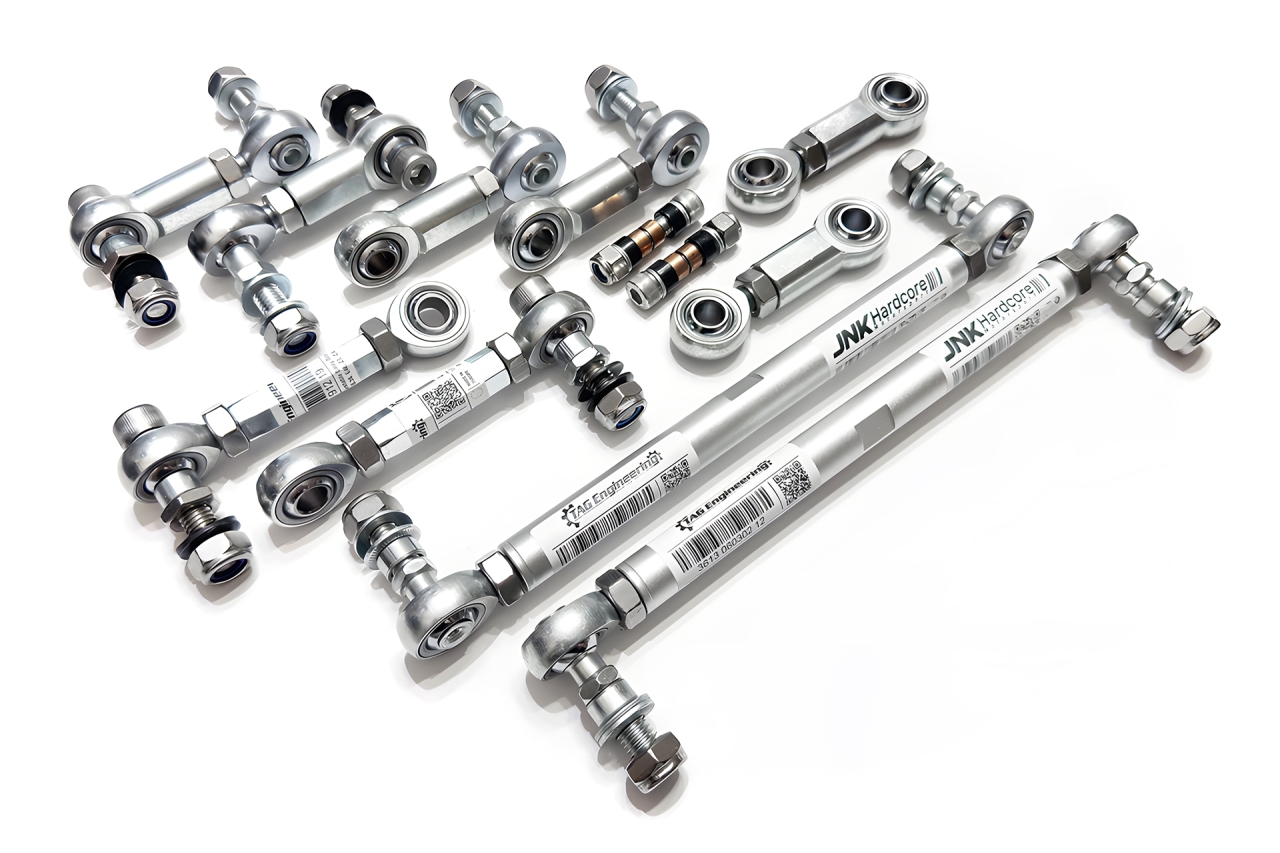 JNK Billet Motorsport Series Adjustable Sway Bar Links For BMW 可調魚眼李子串 | TE Motorsport by TAG Engineering Group.